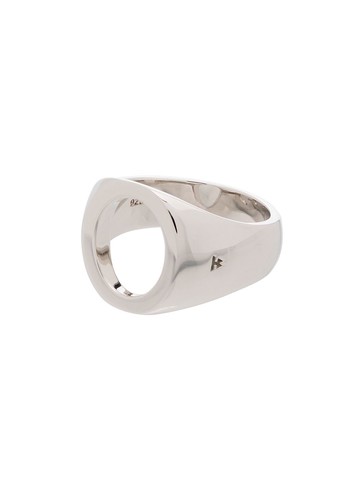 Tom Wood - sterling silver oval open ring - unisex - Sterling Silver - 56