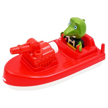 AquaPlay 水槍消防船 戲水玩具  1個  綠 + 紅 + 黑 + 白