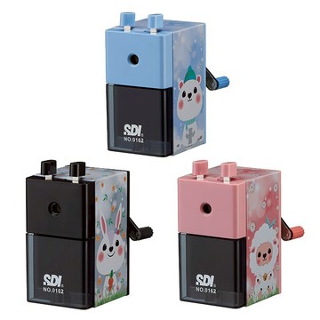 SDI 手牌 萌動物系列 好學生 金屬削鉛筆機 削筆機 適用Φ8mm鉛筆 顏色隨機出貨 /台 0162P-X【APP滿額下單10%點數(單一帳號最高5000點)】1/31止