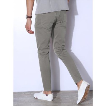 男士褲子修身顯瘦2025韓版潮流休閑褲男秋冬純棉彈力小腳褲長褲