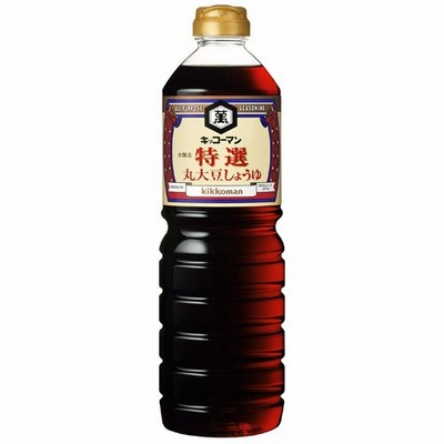 キッコーマン　特選丸大豆しょうゆ　1L×6個
