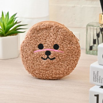 萌狗零錢包-咖色