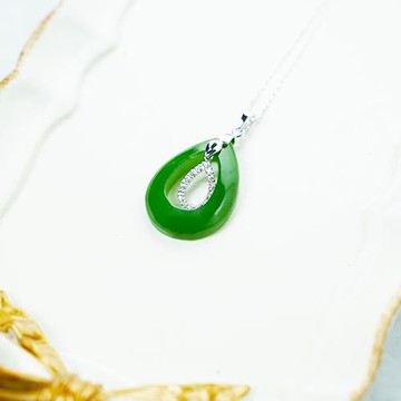 丹莉珠寶  幸福滿屋天然碧玉設計墜