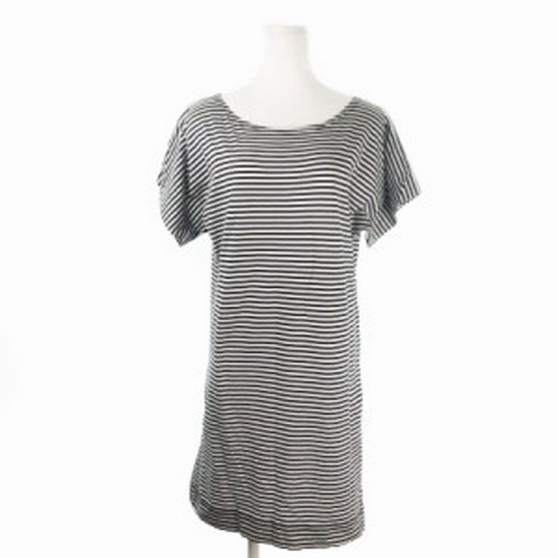 中古 ドレステリア Dressterior ワンピース ミニ 半袖 フレンチスリーブ ボーダー 黒 ブラック Ao9 レディース 通販 Lineポイント最大get Lineショッピング