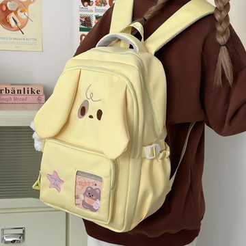 1.8花曦家新品  冬季大容量可愛背包初高中上課ins軟妹雙肩包書包