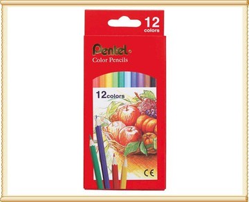 Pentel 飛龍 CB8-12T 色鉛筆12色 / 盒