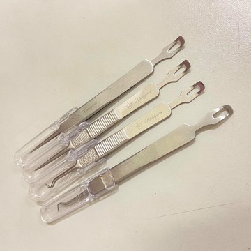 [沐沐屋 ]角栓達人 短板雙頭擠痘棒 粉刺夾 直夾 彎夾