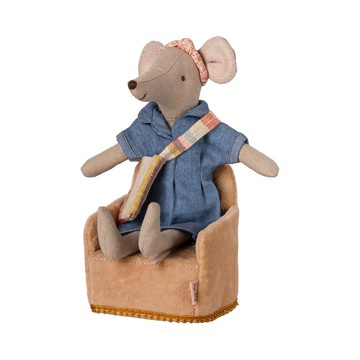 Maileg 粉色沙發(不含老鼠)-娃娃屋配件