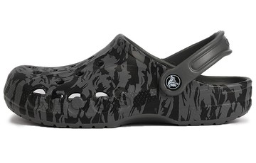 CROCS BEACH BLACK SANDALS GRAY WHITE
