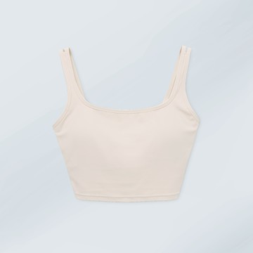 基礎方領美背背心｜象牙白 Ivory