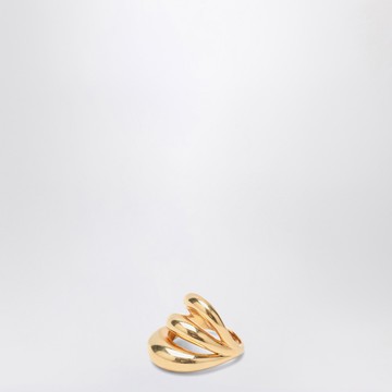 Triptych Blow Up gold ring