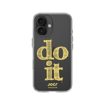 iPhone 16 Clear Case（相機按鈕） 透明 - JOCR - do it Yellow