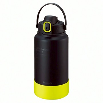 Peacock 日本孔雀 運動酷跑316不鏽鋼 手提式直飲保冷保溫 水壺  消光黑  2L  1個