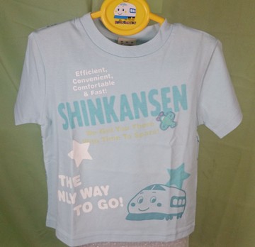 【震撼精品百貨】Shin Kan Sen 新幹線~短T_藍_星星