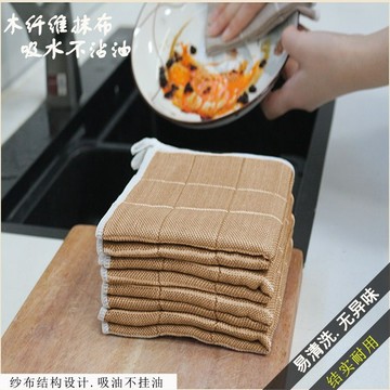 台灣出貨 洗碗布 不沾油抹布 木質纖維抹布  洗碗布 百潔布 廚房抹布 菜瓜布 木質纖維洗碗布 抹布 清洗簡單 吸水抹布
