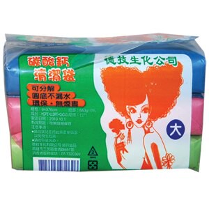 德技 碳酸鈣 清潔袋(垃圾袋) 大 500g 64x76cm【康鄰超市】