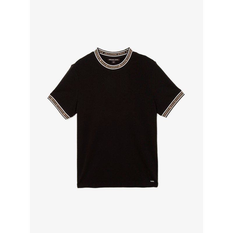 MICHAEL KORS MENS メンズ MKロゴ テープ Tシャツ ブラック S マイケル 