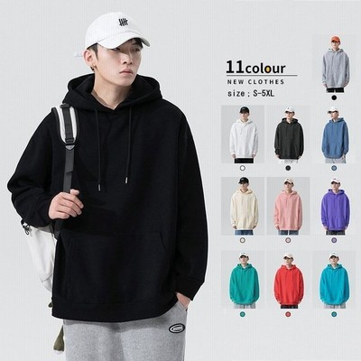 パーカー メンズ 長袖パーカー プルオーバーパーカー フード付き トップス スポーツ スウェットパーカー 秋服 春服 薄手 5xl 通販 Lineポイント最大get Lineショッピング