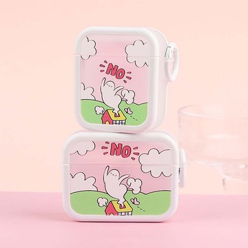 no小幽靈 AirPods 1/2/3/Pro 二代耳機保護套軟殼