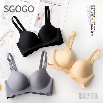 新款日本無痕內衣女聚攏無鋼圈收副乳睡眠文胸1入