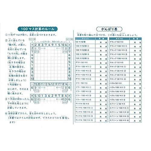 考える力がつく 100マス計算 初級