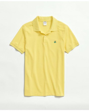 Brooks Brothers Men's Golden Fleece Slim-Fit Washed Stretch Supima Polo Shirt | Yellow | Size 2XL