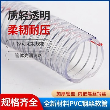 💥在臺24H💥【7476次迴購】PVC鋼絲管 透明軟管柔軟高壓硅膠管塑料加厚油管全規格家用水管 TPLH