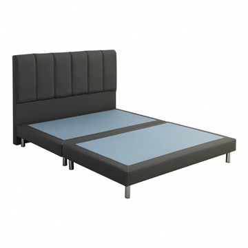 【IDEA】OWEN歐文現代5尺雙人皮革床架/房間3件組(床頭+床底)