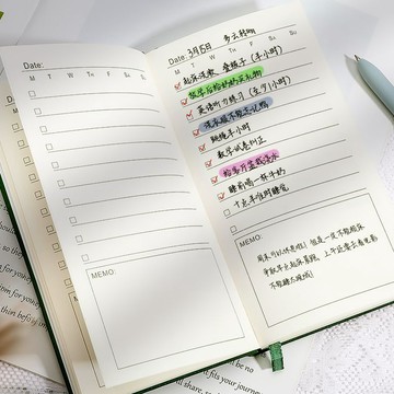 🔥臺灣出貨🔥Todolist計劃本自律打卡高顏值簡約隨身日程本時間管理每日記事本