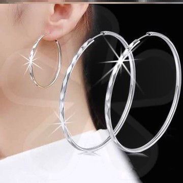 時尚洋氣耳環夸張大耳圈女網紅學生氣質長款圓圈耳環飾品耳釘
