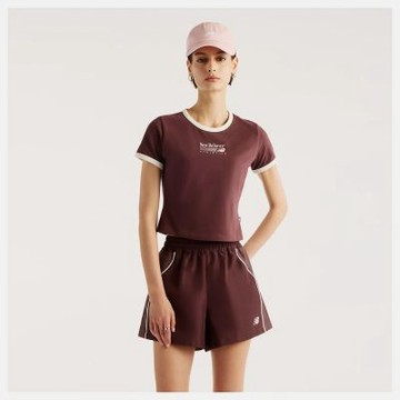 New Balance Trackside Ringer 女 短袖上衣 WT62O4MBYLR-F