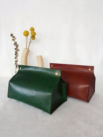 VOIR 雙釦單色面紙盒