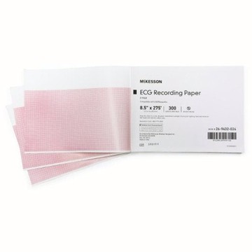 ECG Recording Paper 8-1/2 Inch X 275 Foot Z-Fold 300 Count by McKesson