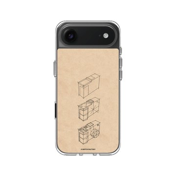 iPhone Air Clear Case（相機按鈕） 透明 - Sketch Factory - 相機素描