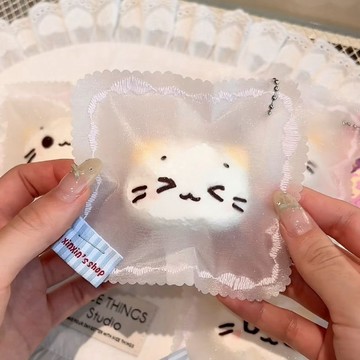 臺灣🌸解壓玩具 發洩棉花貓捏捏樂食品級硅膠解壓玩具水感奶油泥感可愛禮物學生黨平價