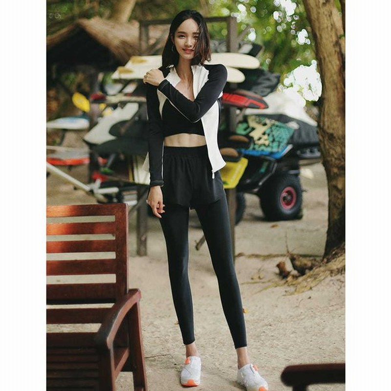 フィットネス水着 ぽっちゃり 長袖ラッシュパーカー かわいい お洒落 水中ウォーキング 女性用 大人 通販 Lineポイント最大0 5 Get Lineショッピング