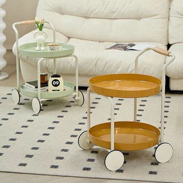 公司貨免運 可開發票 月球車北歐簡約現代ins移動推車小戶型茶幾創意沙發客廳輕奢置物 快速出貨