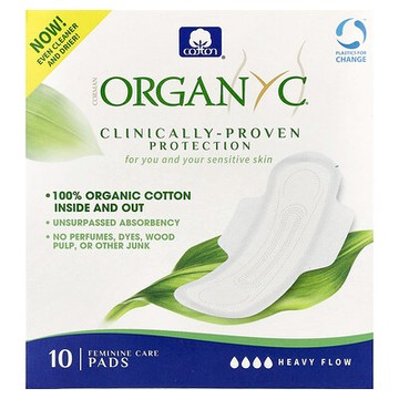 Organyc, 有機棉墊，多量，10 片