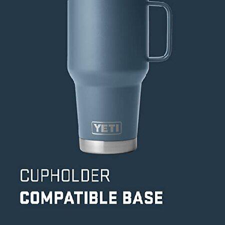 YETI Rambler 30 oz Travel Mug, Stainless Steel, Vacuum Insulated with Stronghold Lid, Nordic Blue並行輸入品