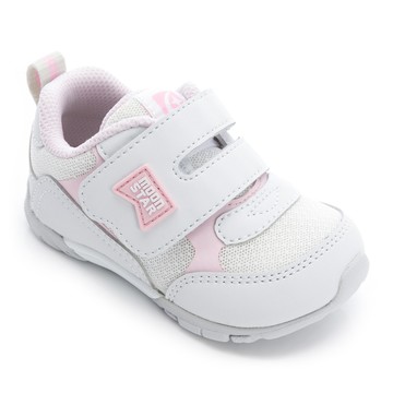 Hi系列寶寶鞋/學布鞋-白粉