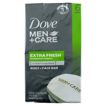 Dove 多芬 Men+Care 3合1清爽潔膚塊 男士專用 保濕滋潤 清爽控油  106g  6個