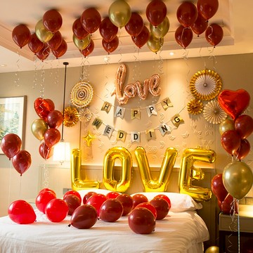 婚房裝飾婚禮布置ins抖音超火網紅氣球裝飾浪漫創意婚房套餐