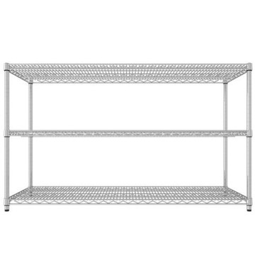 海克力士 三層重網鍍鉻鐵架150x60x90cm