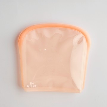 [JC ECO BELIEVER] 2000ml 蜜桃金矽膠食物袋 大開口存取方便 台灣食藥署合格 矽膠袋 食物袋 保鮮袋 密封袋 矽膠密封袋 Eco Believer