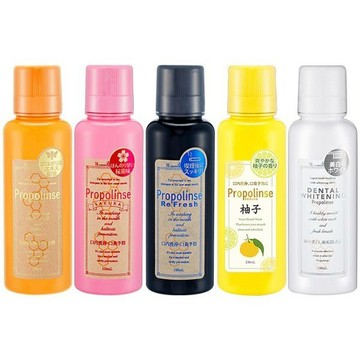 【日系報馬仔】日本 Propolinse 蜂膠漱口水 150ml 原味／櫻花／勁涼黑哈煙專用／柚子／潔白 D247486