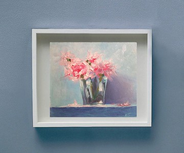 抽象花画玫瑰原创艺术Impasto绘画静物艺术