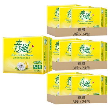 春風 山茶花精華 抽取式衛生紙 100張  24包  9袋