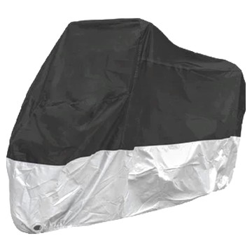機車車罩  PEVA材質  全罩式  上黑下銀款  M