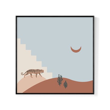 菠蘿選畫所 抽象畫 遼闊沙漠 APAD4420G  40 x 40cm  金色