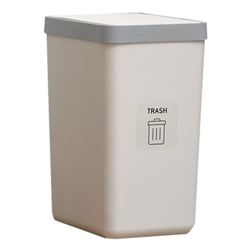 comet 按壓式垃圾桶  現代白色  40 x 22 x 28cm